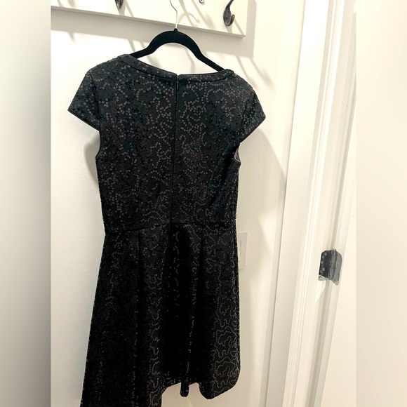 Black Sequin Calvin Klein Cocktail Dress - 6 - Picture 4 of 7